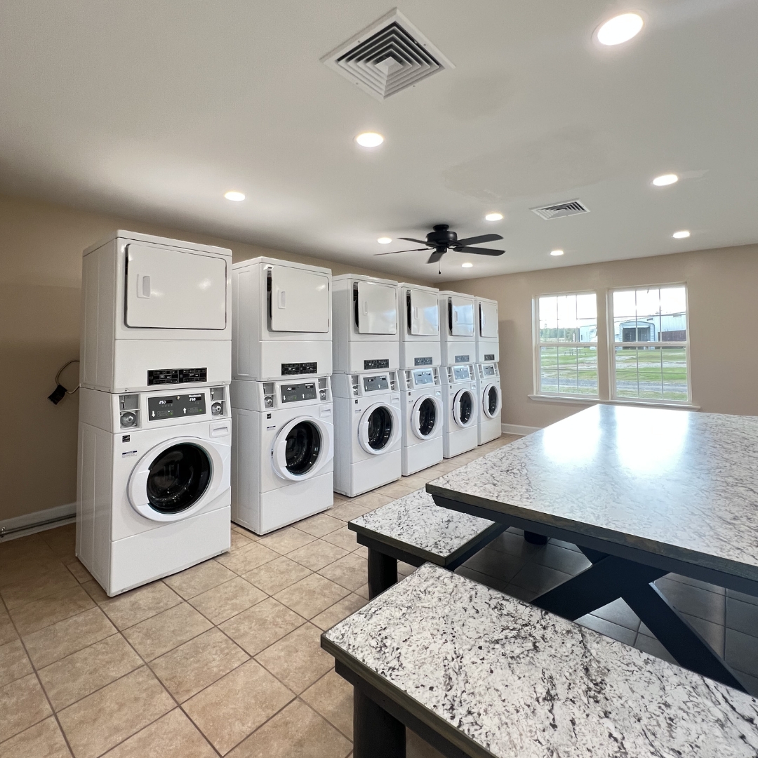 Laundry facilities at Florida Caverns RV Resort